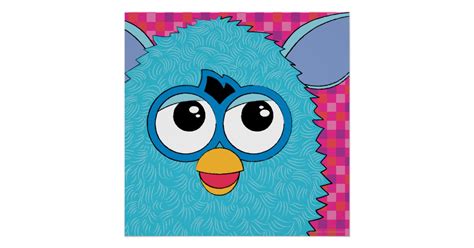 Teal Furby Poster Uk