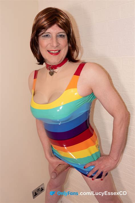 Big Cock Tgirl Lucy Essex Cd New Rainbow Latex Minidress 15 Pics