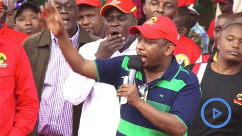 Mike Sonko Speech At The Jubilee Rally At Uhuru Park Youtube