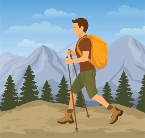 Cartoon Of A Hiking Boots Illustrations Royalty Free Vector Graphics