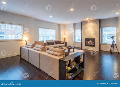 Spacious Bright Living Room Interior Stock Photo Image Of Floor
