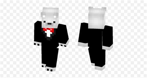 Polar Bear With Bow Tie Minecraft Skin Minecraft Skins Suit Boy Png