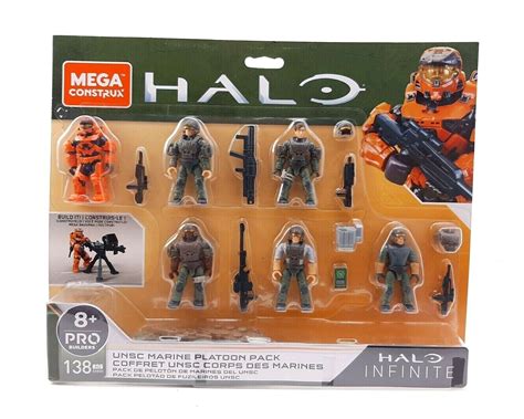 Mega Construx Halo Infinite Unsc Marine Platoon Pack Gxb Ebay