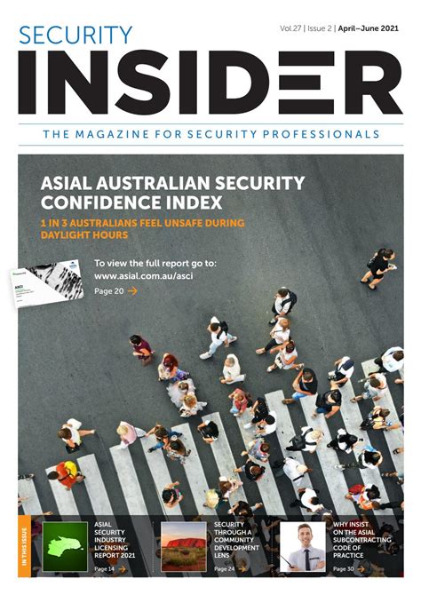 Security Insider Magazine Vol 27 Issue 2 April June 2021 By Asial Issuu