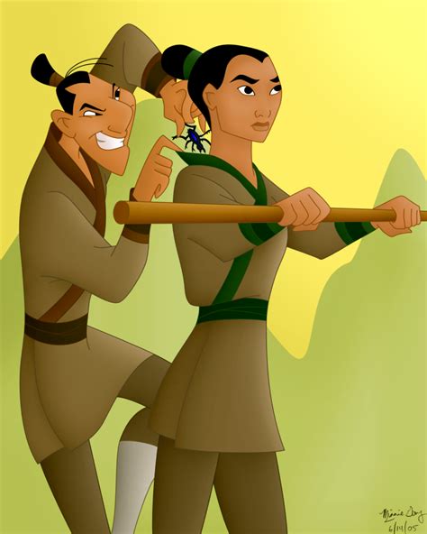 Mulan Deviantart Ping And Ling Mulan By Einmonim Simba Mulan Ping