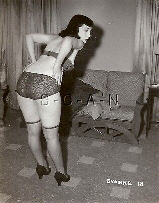 Org Vintage S S Semi Nude Rp Irving Klaw Evonne Stocking