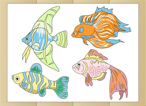 How To Draw Tropical Fishes 8 Steps With Pictures Wikihow
