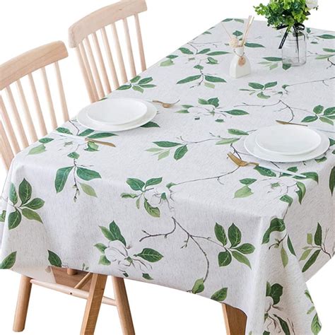 Trudelve Heavy Duty Vinyl Table Cloth For Kitchen Dining