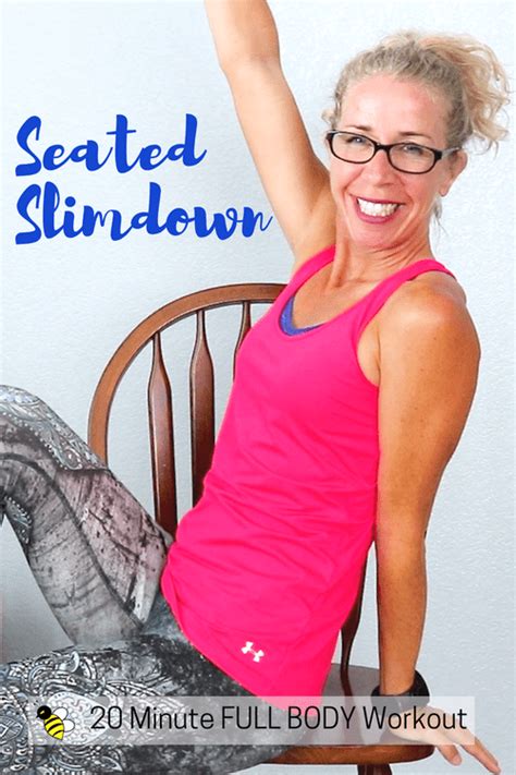 Seated Slimdown 20 Minute Full Body Cardio Strength Workout No