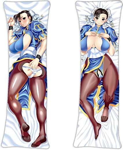 Zhaoyuan Chun Li Street Fighter Anime Body Pillowcase Japanese Textile Smooth Knit Double