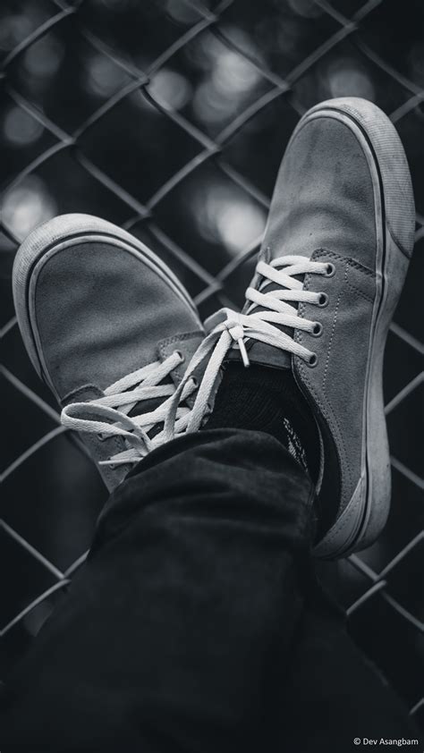 Sneakers Black And White Photography 4k Ultra Hd Mobile Wallpaper