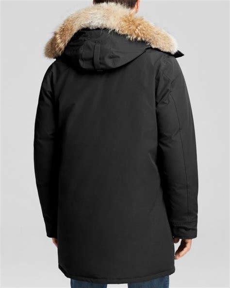 Canada Goose Langford Fur Lined Parka In Black For Men Lyst