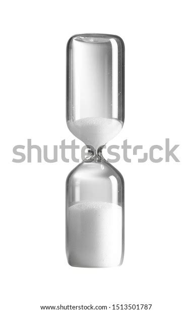 Vintage Hourglass Isolated On White Background Stock Photo 1513501787