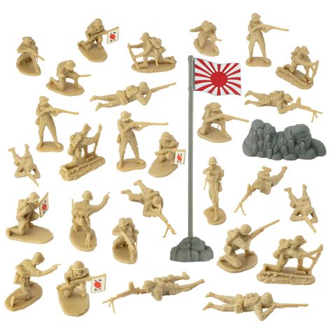 Bmc Ww2 Japanese Plastic Army Men 30 Imperial Soldiers Of Japan 132