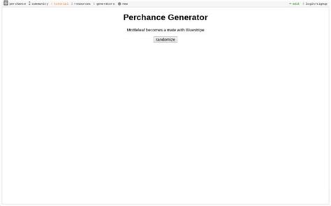 Perchance Generator