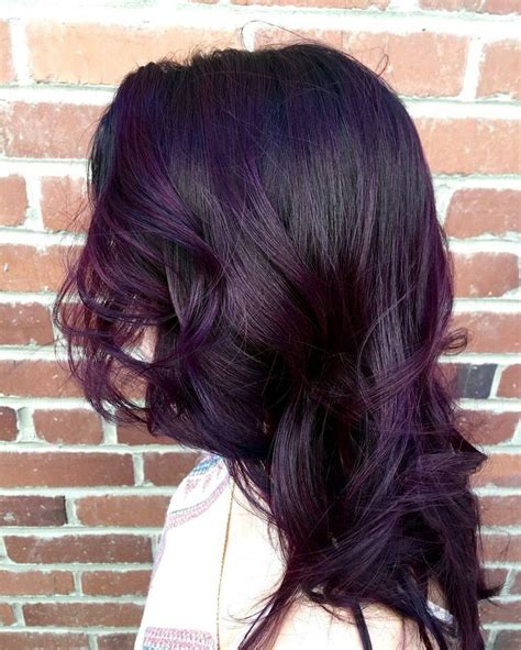 Best Vibrant And Chic Dark Purple Hair Colour Ideas Cabelo Violeta