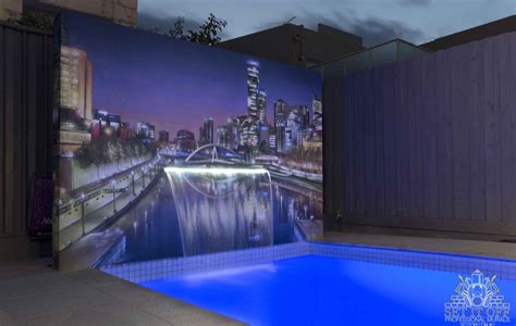 Maybe you would like to learn more about one of these? Poolside Wall Art With Fountain - Graffiti Artist Melbourne