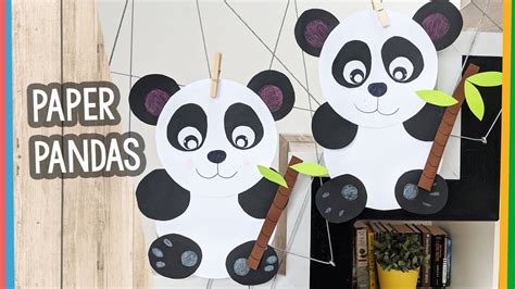Easy To Make Paper Panda Craft From Two Circles Youtube