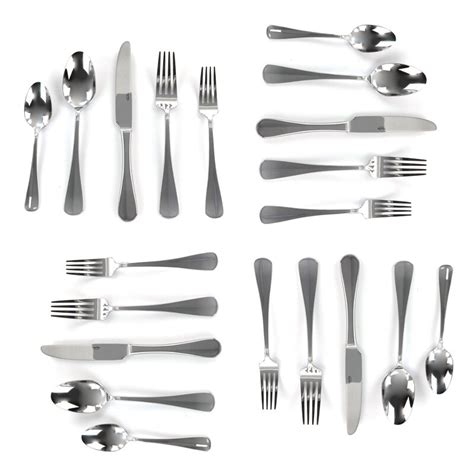 Martha Stewart Stainless Steel Flatware Set Of 20 Wayfair