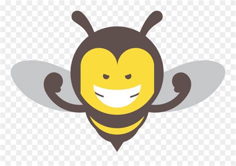 Tough Guy Drone Bee Honey Bee Clipart 1768159 Pinclipart