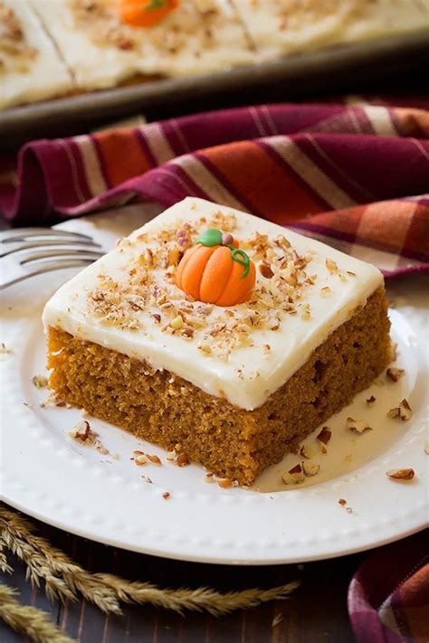 Pumpkin Sheet Cake With Cream Cheese Frosting Cooking Classy