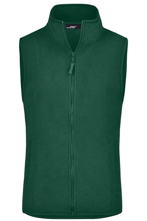 Damen Girly Microfleece Vest Dark-green-Daiber
