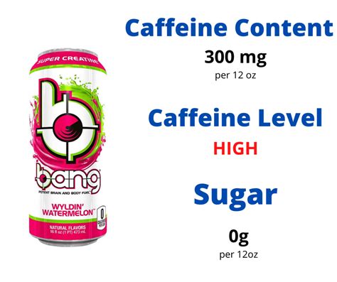 How Much Caffeine In Bang Energy Drinks Meadow Ridge Coffee