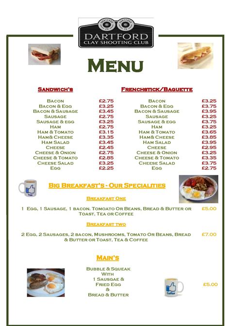 The goods dressing, salad, pickles, tomato, onion, double american cheese choose meat/chicken/veg. Dartfords New Club House Menu Come Try Some Good Food With Good Banter Thrown In For Free