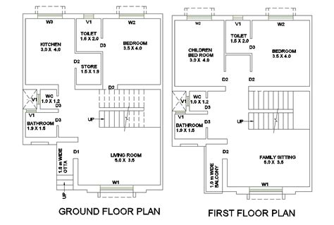 Ground And First Floor House Plans Floorplansclick
