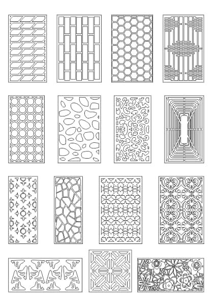 Mdf Cnc Cutting Jali Design Dxf File Free Dxf Files And Vectors Free Vector