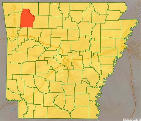 Map Of Madison County Arkansas