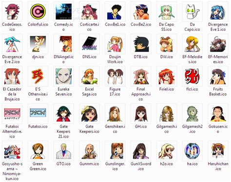 Anime Windows Icons Bkgase