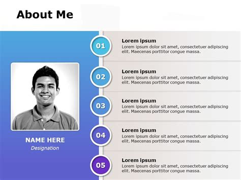 About Me Slide13 Powerpoint Template