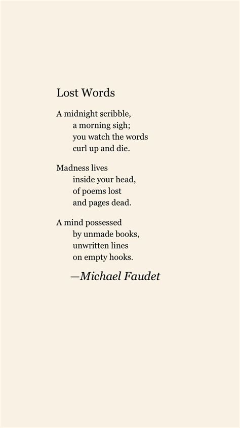 lost words michael faudet michael faudet words poems
