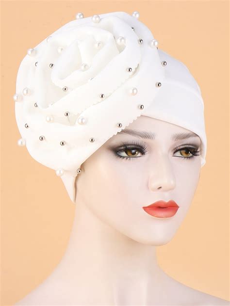 Faux Pearl Decor Hat In 2022 Fascinator Hats Diy Hair Wrap Scarf