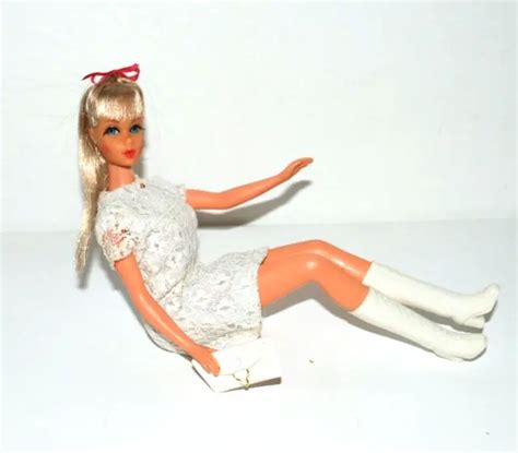 vintage blonde silver tnt barbie doll maddie mod white lace outfit high color 299 99 picclick