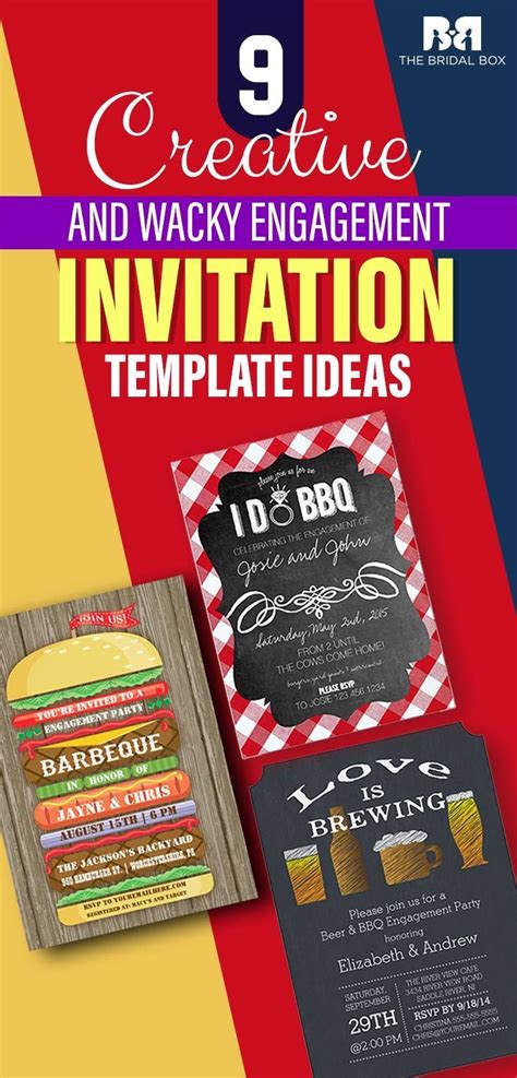 9 Creative And Wacky Engagement Invitation Template Ideas Engagement