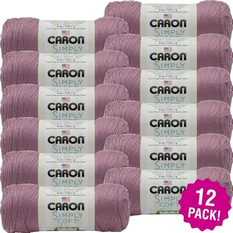 Caron Simply Soft Solids Yarn 12 Pk Plum Wine
