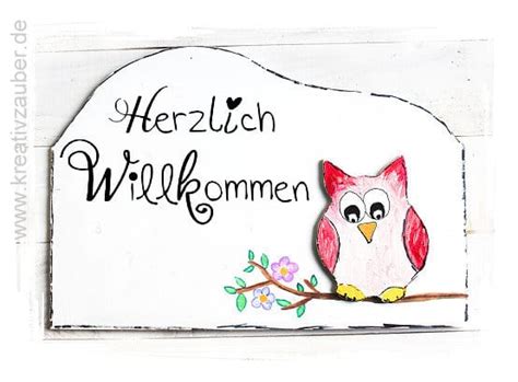 Hallo willkommen, herzlich willkommen bei wikiquote! Eule basteln: Türschild / Wanduhr / Kreativzauber - Blog