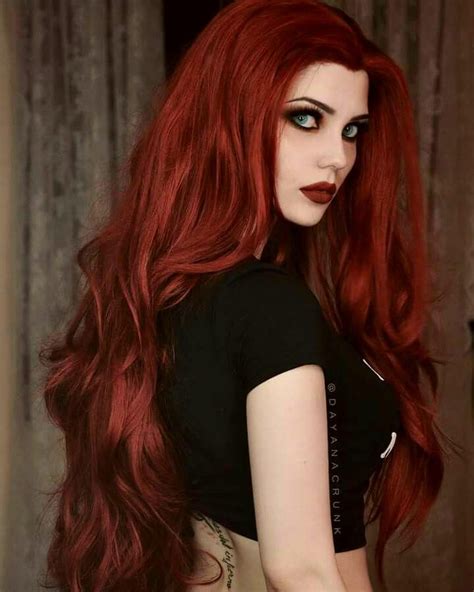 Beautiful Red Haired Women Pictures Dark Red Hair Red