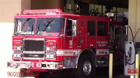 Lafd Engine 63 Responding 2005 Seagrave Youtube