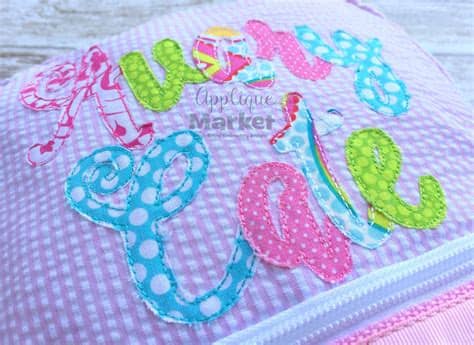 If the font is sold by another digitizer, it will say font not included. Ballerina Script Applique Bean Stitch