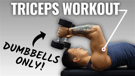 At Home Tricep Workouts With Dumbbells