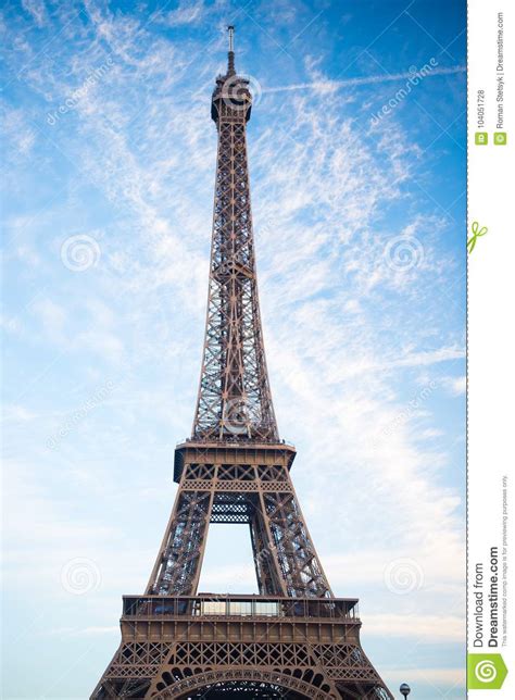 Eiffel Tower At Sunset In Paris France Hdr Romantic