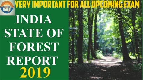 Indiastateofforest Report 2019 Very Important For All Upcoming