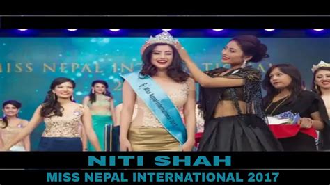 niti shah miss nepal international 2017 youtube