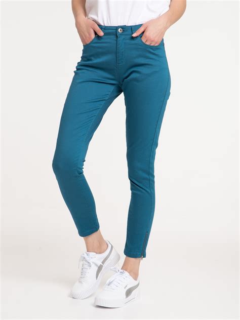 Pantalon skinny détails zippés femme DistriCenter