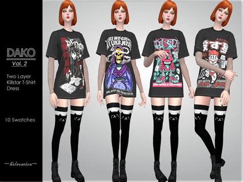 Pin By The Sims Resource On Alt Looks Sims 4 In 2021 T Shirt Dress