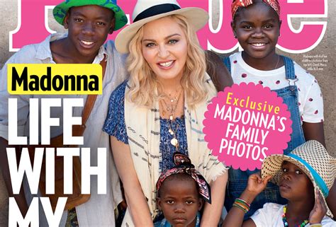 Madonna Poses With Four Of Her Six Kids For ‘people Celebrity Babies
