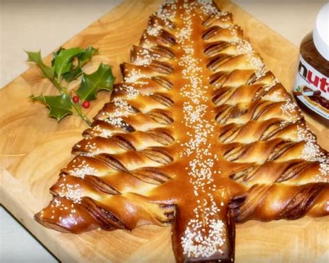 Until 1629, the plaited bread was only made during st. Braided Nutella Christmas Tree Bread Recipe • AwesomeJelly.com